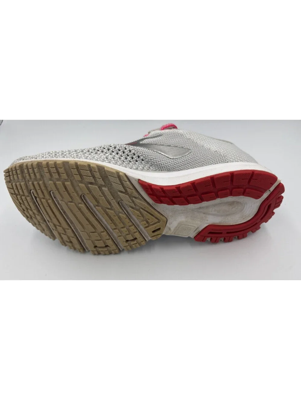 Brooks Revel 2 Womens 8.5 Light Grey White Pink Running Shoes